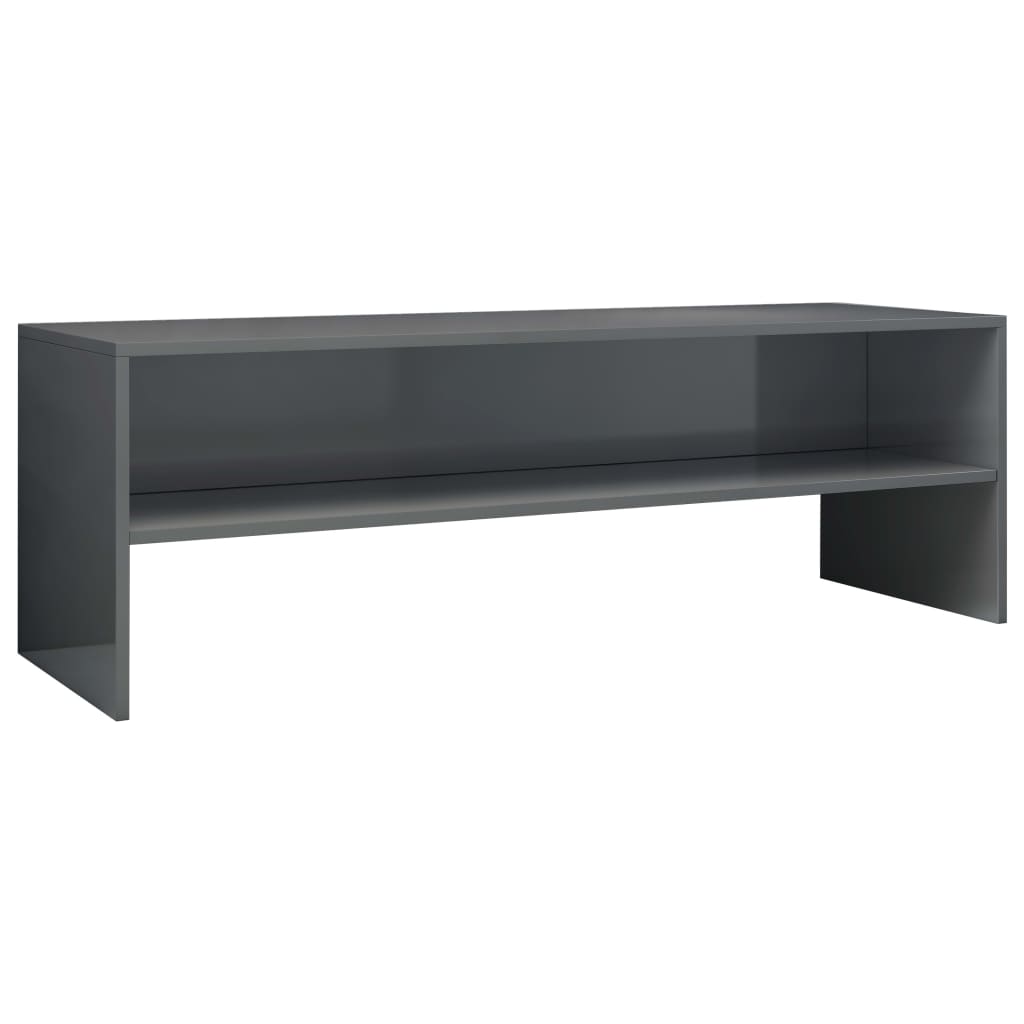 

vidaXL TV Cabinet High Gloss Gray 47.2"x15.7"x15.7" Engineered Wood