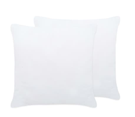 vidaXL Garnitures de coussin 2 pcs 30x30 cm Blanc