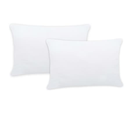 vidaXL Garnitures de coussin 2 pcs 70x50 cm Blanc