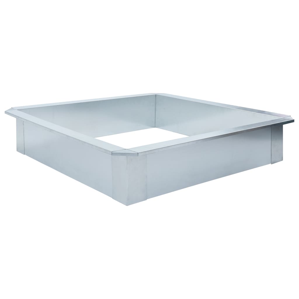 

vidaXL Slakkenhek 100x100x25 cm gegalvaniseerd staal