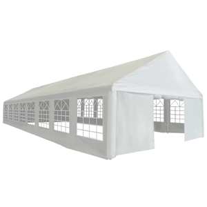 vidaXL peotelk PE 6 x 16 m, valge