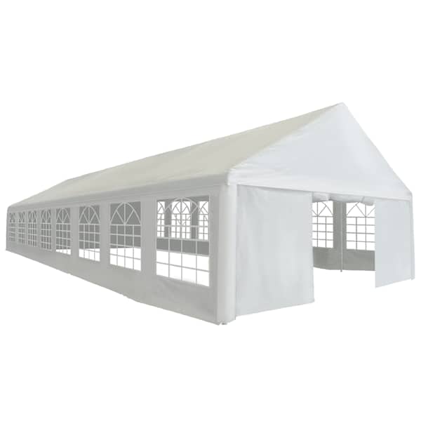 vidaXL peotelk PE 6 x 16 m, valge