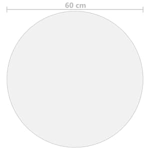 Ochranná fólie na stůl průhledná Ø 60 cm 1,6 mm PVC - obrázek 5
