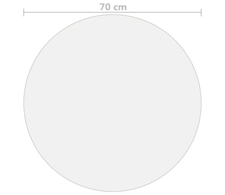 vidaXL galda aizsargsegums, caurspīdīgs, Ø70 cm, 1,6 mm, PVC, Caurspīdīgs vidaXL galda aizsargsegums, caurspīdīgs, Ø70 cm, 1,6 mm, PVC