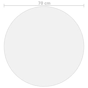 Ochranná fólie na stůl průhledná Ø 70 cm 1,6 mm PVC - obrázek 5