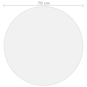 Ochranná fólie na stůl matná Ø 70 cm 1,6 mm PVC - obrázek 5