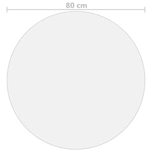 Ochranná fólie na stůl průhledná Ø 80 cm 2 mm PVC - obrázek 5