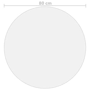 Ochranná fólie na stůl matná Ø 80 cm 1,6 mm PVC - obrázek 5