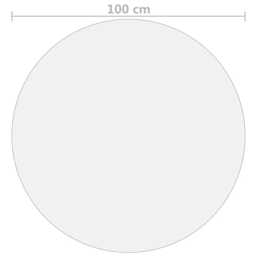 Tischfolie Transparent Ø 100 cm 2 mm PVC | Stepinfit