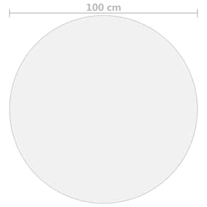 Ochranná fólie na stůl průhledná Ø 100 cm 1,6 mm PVC - obrázek 5