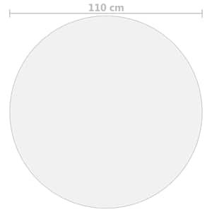 Ochranná fólie na stůl průhledná Ø 110 cm 1,6 mm PVC - obrázek 5