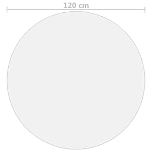 Ochranná fólie na stůl průhledná Ø 120 cm 1,6 mm PVC - obrázek 5