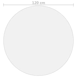 Ochranná fólie na stůl matná Ø 120 cm 1,6 mm PVC - obrázek 5