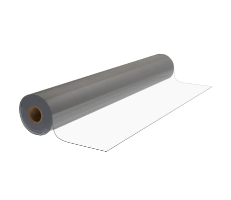 vidaXL Tischfolie-Rolle Transparent 0,9x15 m 2 mm PVC