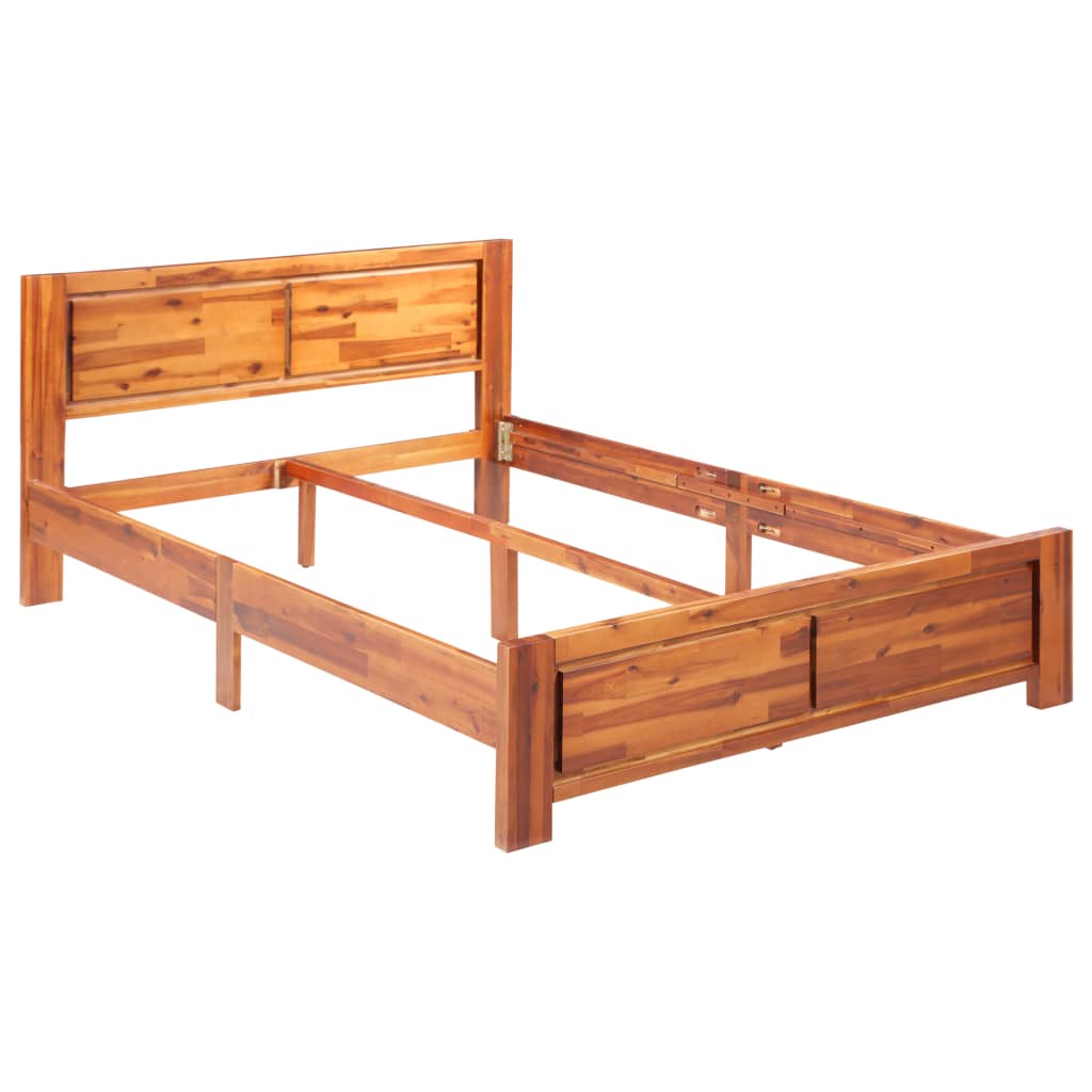 vidaXL Estructura de cama de madera maciza de acacia 140x200 cm