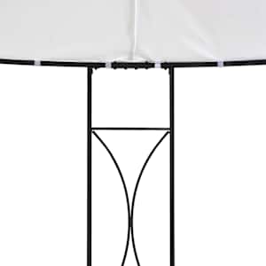 Altán 300 x 290 cm bílý kruhový - obrázek 4