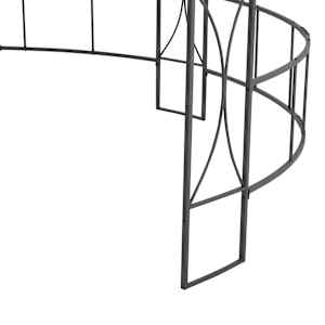 Altán 300 x 290 cm bílý kruhový - obrázek 5