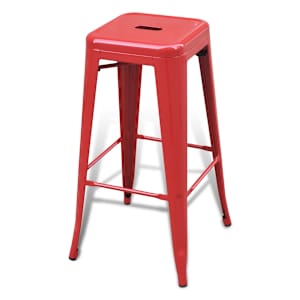 vidaXL Barkrakker 4 stk rød stål