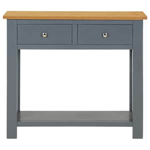 vidaXL Konsolinis staliukas, 83x30x73cm, ąžuolo medienos masyvas