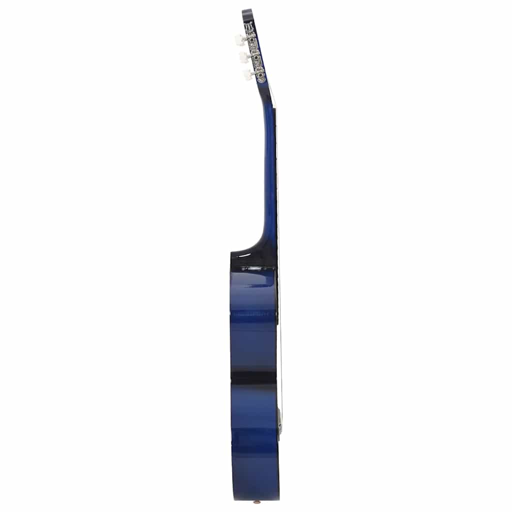Alternativ bild 1 för VidaXl Klassisk Gitarr För Nybörjare Blå 4/4 39" Amerikansk Lind