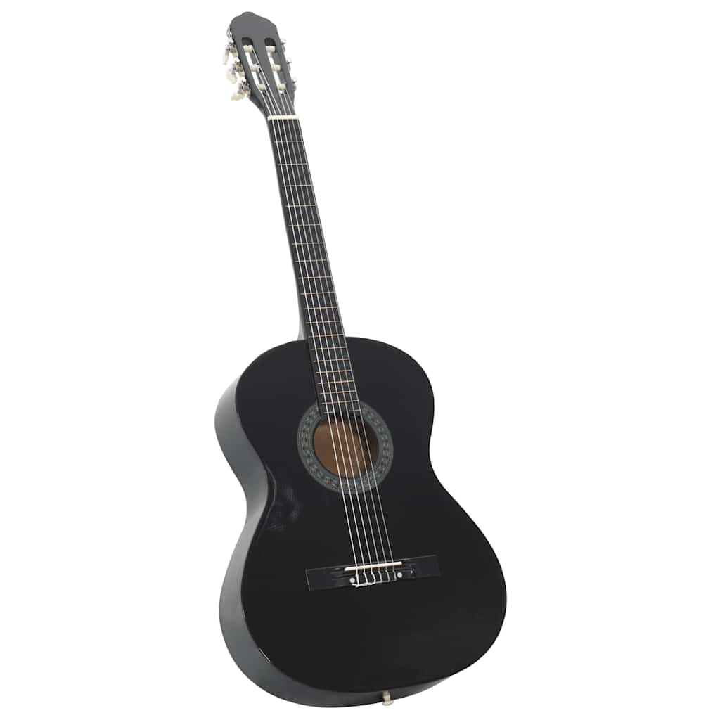Alternativ bild 4 för VidaXl Klassisk Gitarr 12 Delar Svart 4/4 39"