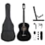 vidaXL 12 darabos fekete klasszikus gitár kezdőkészlet 4/4 39" termék 2. képe