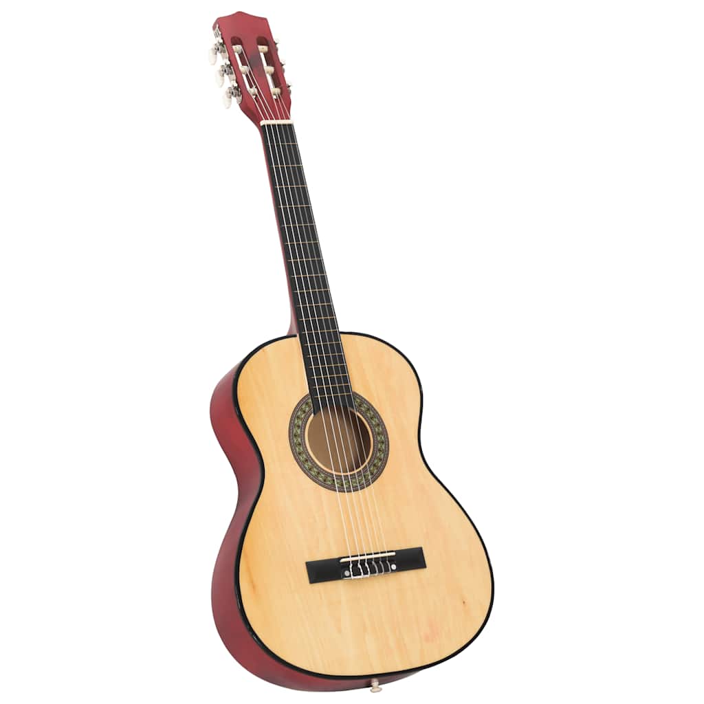 Alternativ bild 4 för VidaXl Ljus Gitarr För Barn 8 Delar Klassisk 3/4 36"