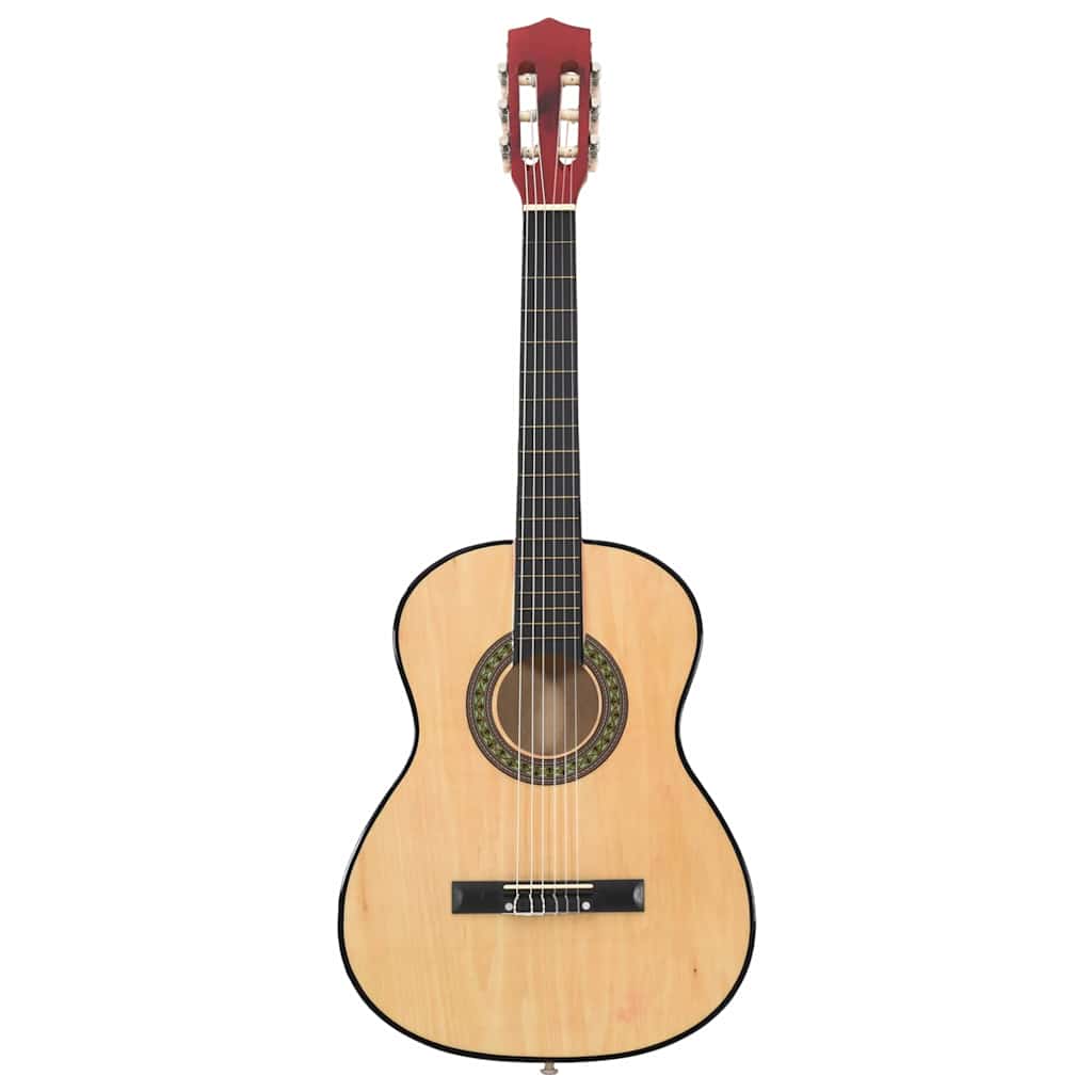 Alternativ bild 2 för VidaXl Ljus Gitarr För Barn 8 Delar Klassisk 3/4 36"