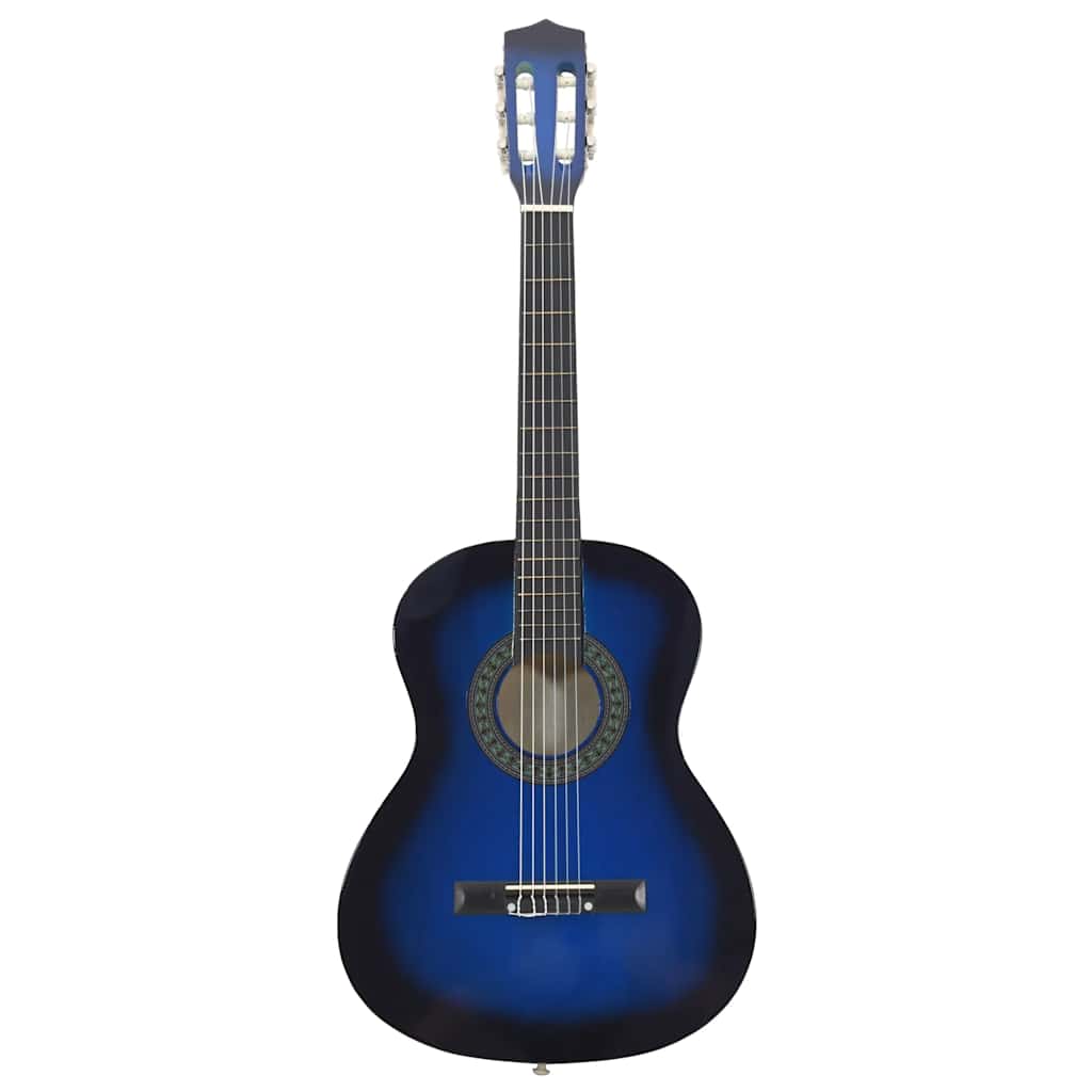 Alternativ bild 2 för VidaXl Gitarr För Barn Och Nybörjare 8 Delar Klassisk Blå 3/4 36"