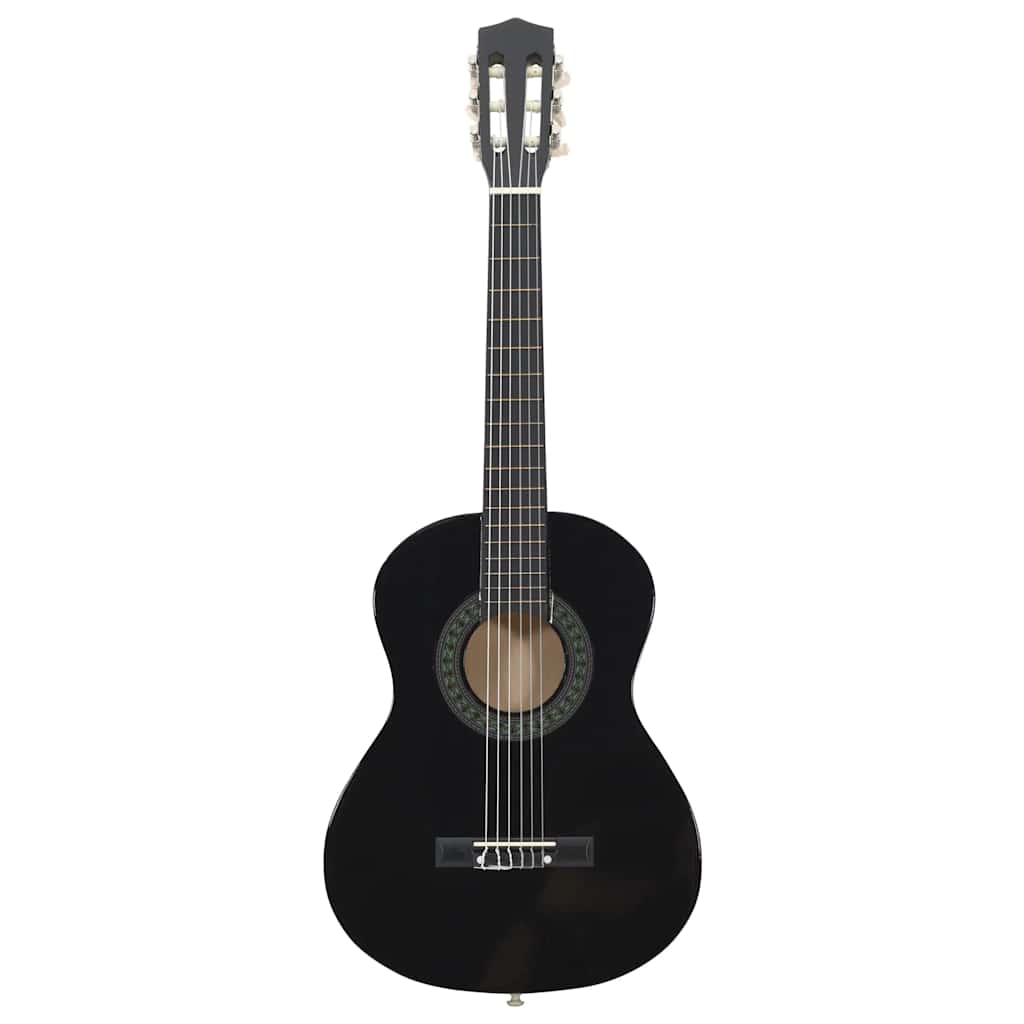 Thumbnail - vidaXL Klassikgitarre für Anfänger und Kinder Schwarz 1/2 34"