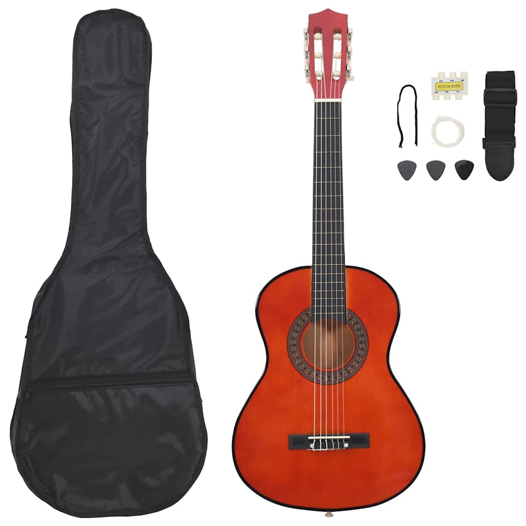 vidaXL Set de chitară clasică de începători, 8 piese, 1/2 34