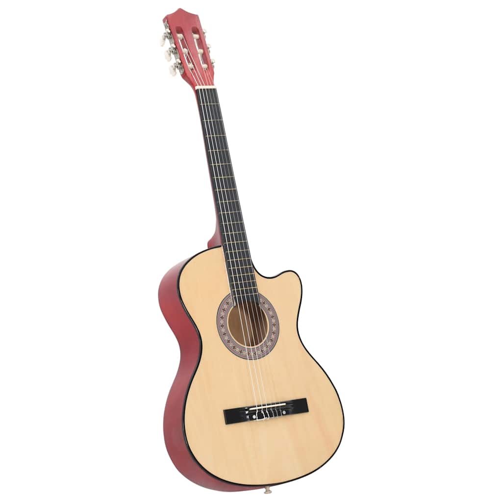Alternativ bild 2 för VidaXl Akustisk Gitarr 12 Delar Med 6 Strängar Western 38"