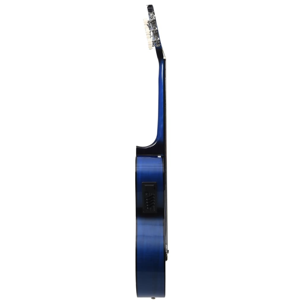 Alternativ bild 2 för VidaXl Akustisk Westerngitarr Med Cutaway Eq-Pedal Och 6 Strängar Blå