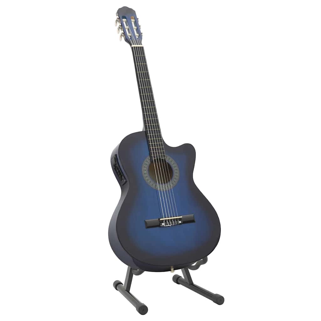 Thumbnail - vidaXL 12-tlg. Western Gitarren-Set mit Equalizer und 6 Saiten Blau