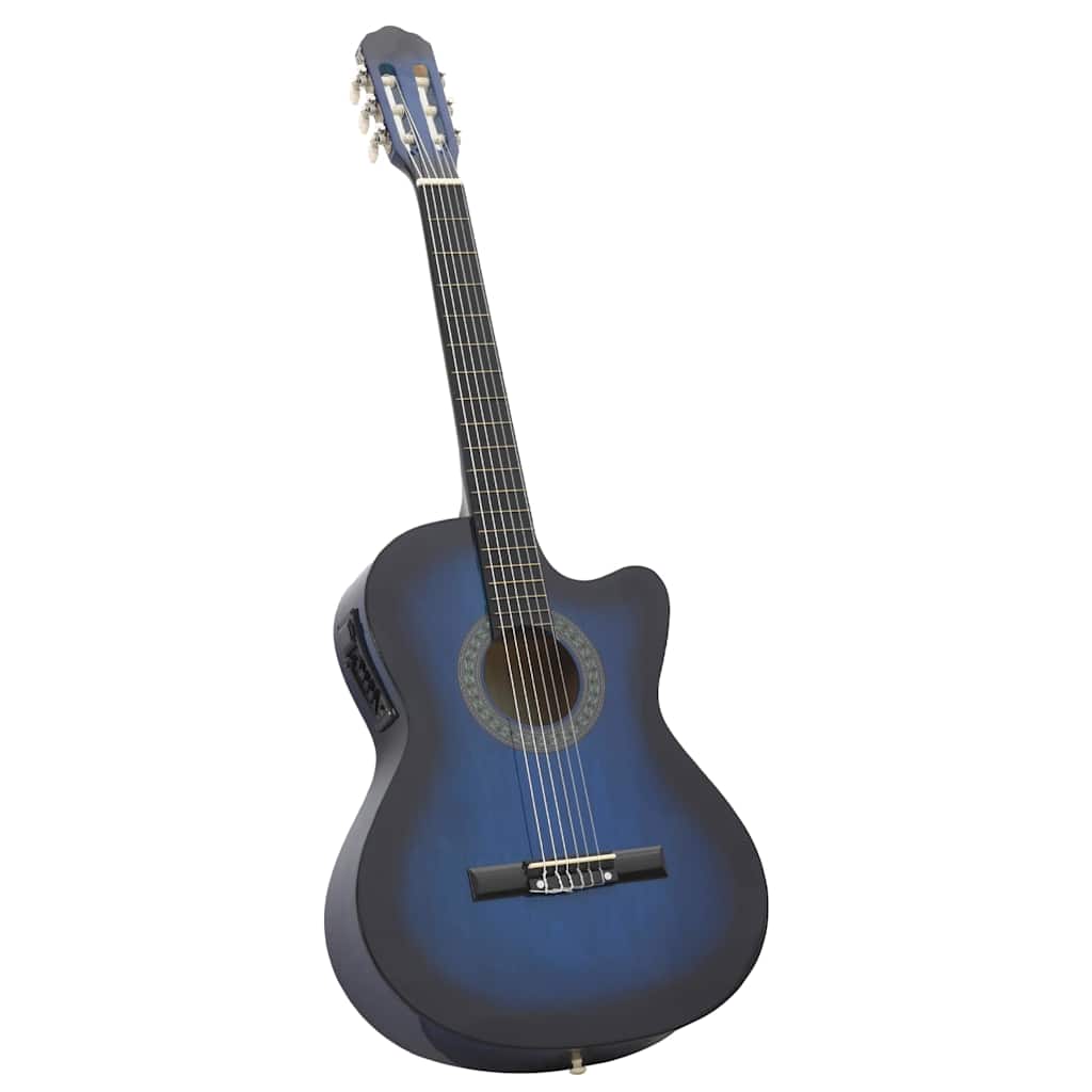 Thumbnail - vidaXL 12-tlg. Western Gitarren-Set mit Equalizer und 6 Saiten Blau