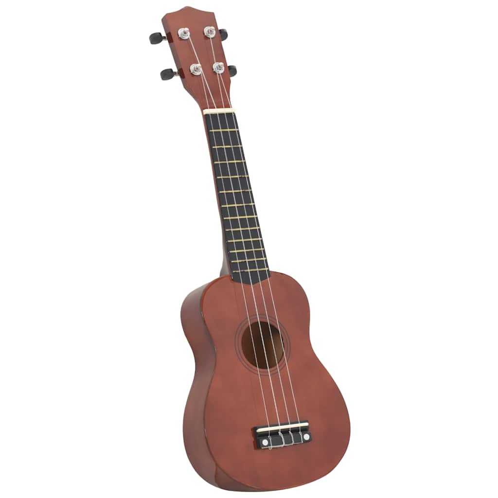 Alternativ bild 4 för VidaXl Ukulele Med Väska För Barn Sopran Mörkt Trä 21"