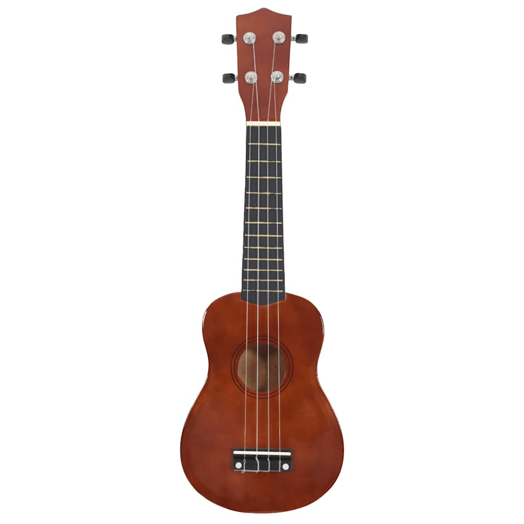 Alternativ bild 2 för VidaXl Ukulele Med Väska För Barn Sopran Mörkt Trä 21"