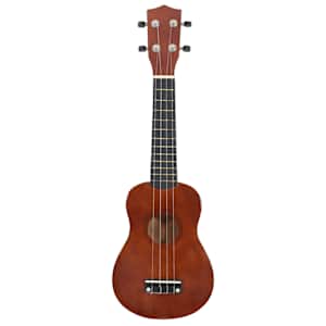 Set sopránové ukulele s obalem pro děti tmavé dřevo 21" - obrázek 3
