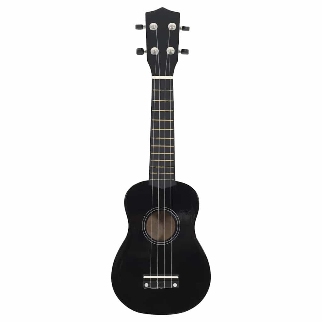 Alternativ bild 2 för VidaXl Sopranukulele Med Väska För Barn Sopran Svart 21"