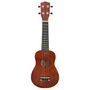 Set sopránové ukulele s obalem pro děti tmavé dřevo 23" - obrázek 4