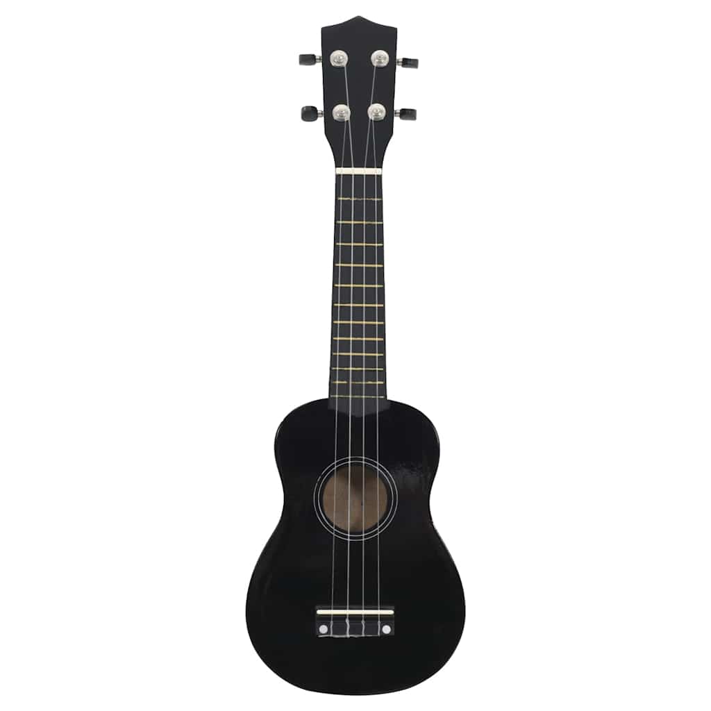 Thumbnail - vidaXL Sopran-Ukulele-Set mit Tasche für Kinder Schwarz 23"