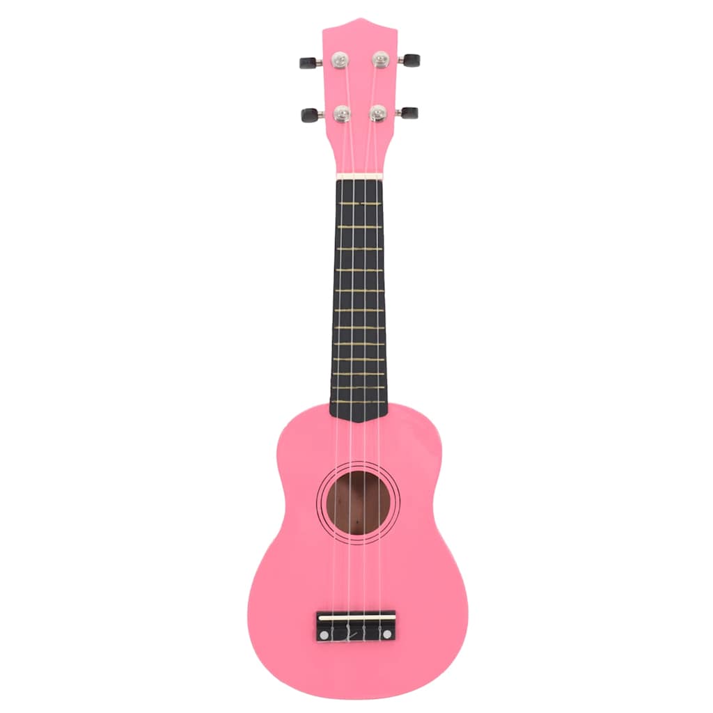Alternativ bild 2 för VidaXl Sopranukulele Med Väska För Barn Sopran Rosa 23"