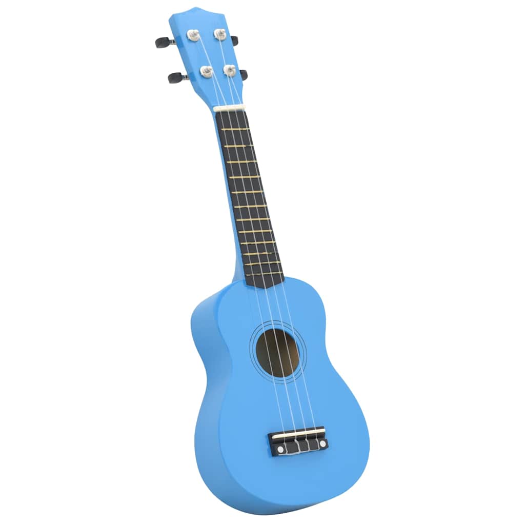 Alternativ bild 4 för VidaXl Sopranukulele Med Väska För Barn Sopran Babyblå 23"