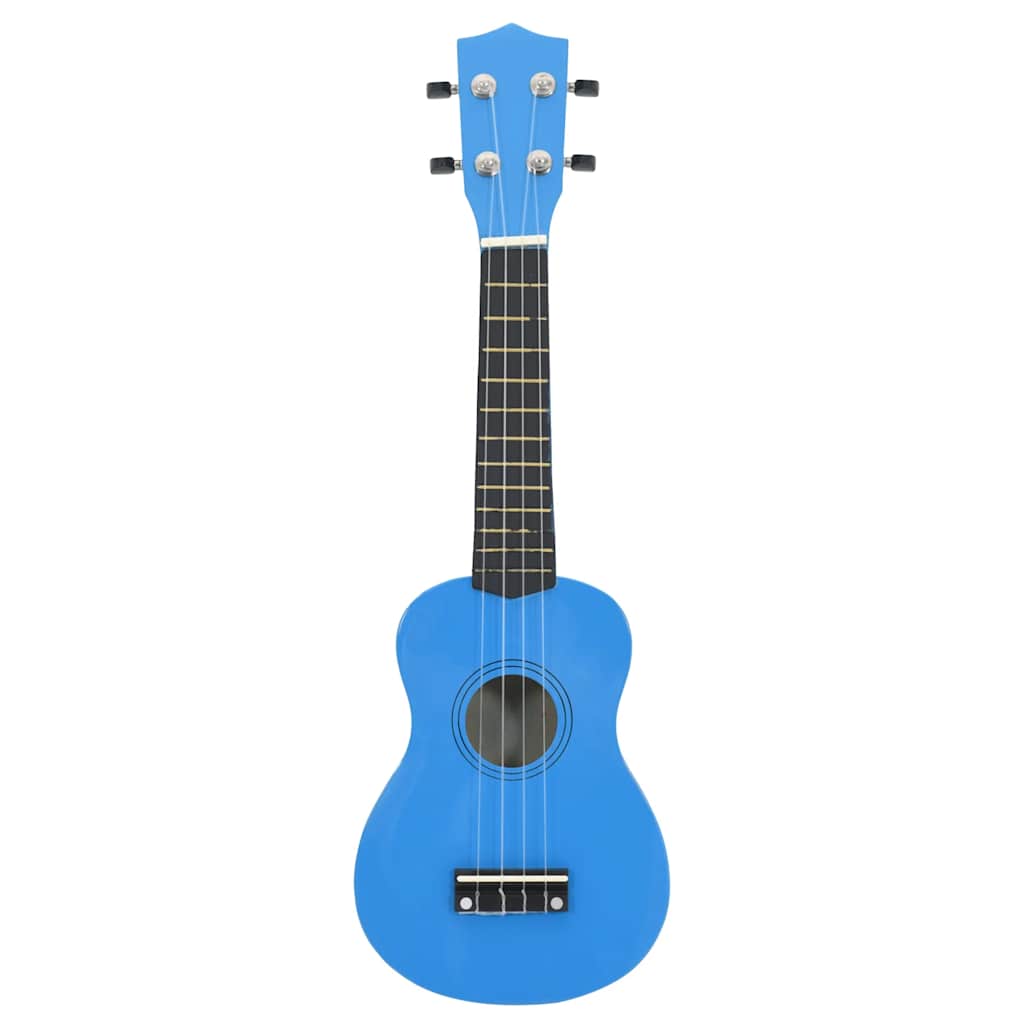 Alternativ bild 2 för VidaXl Sopranukulele Med Väska För Barn Sopran Babyblå 23"
