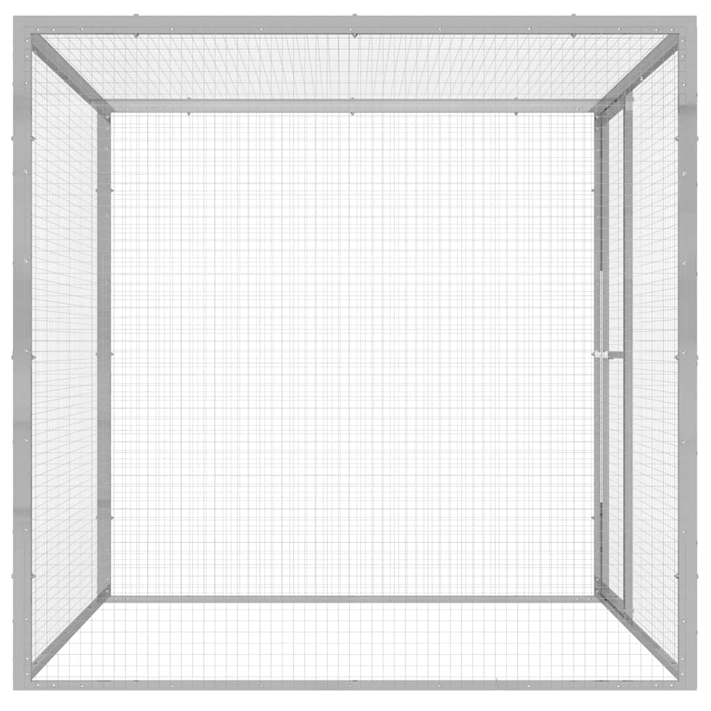 

vidaXL Kattenkooi 1,5x1,5x1,5 m gegalvaniseerd staal