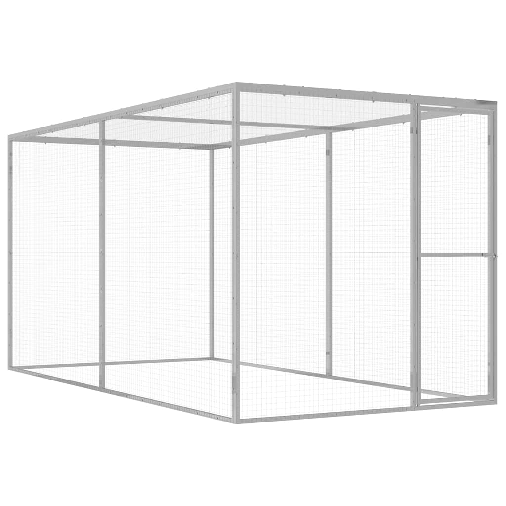 vidaXL Cușcă pentru pisici, 3x1,5x1,5 m, oțel galvanizat