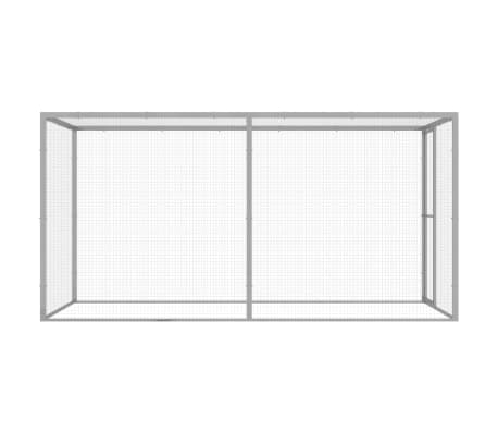 vidaXL Cat Cage 3x1.5x1.5 m Galvanised Steel | vidaXL.co.uk