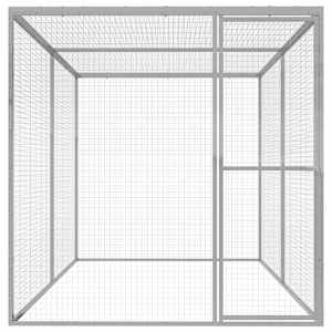 Klec pro kočky 3 x 1,5 x 1,5 m pozinkovaná ocel - obrázek 2