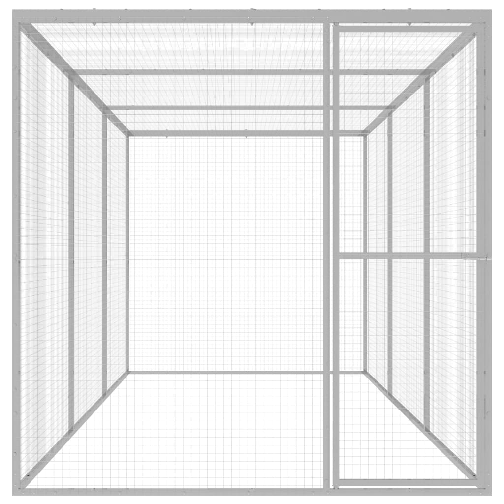 vidaXL Katzenkäfig 4,5x1,5x1,5 m Verzinkter Stahl