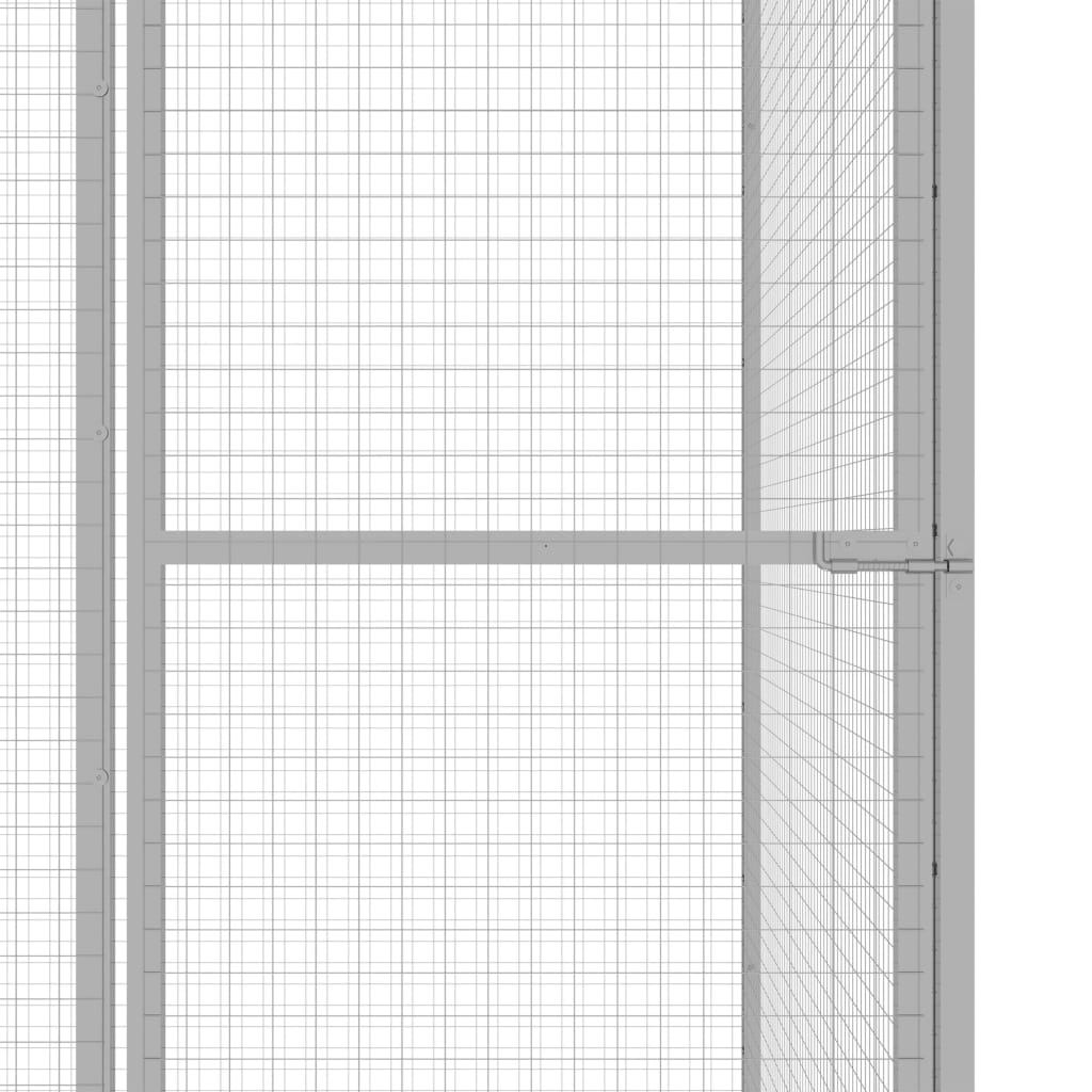 Horganyzott acél macskaketrec 4,5 x 1,5 x 1,5 m 